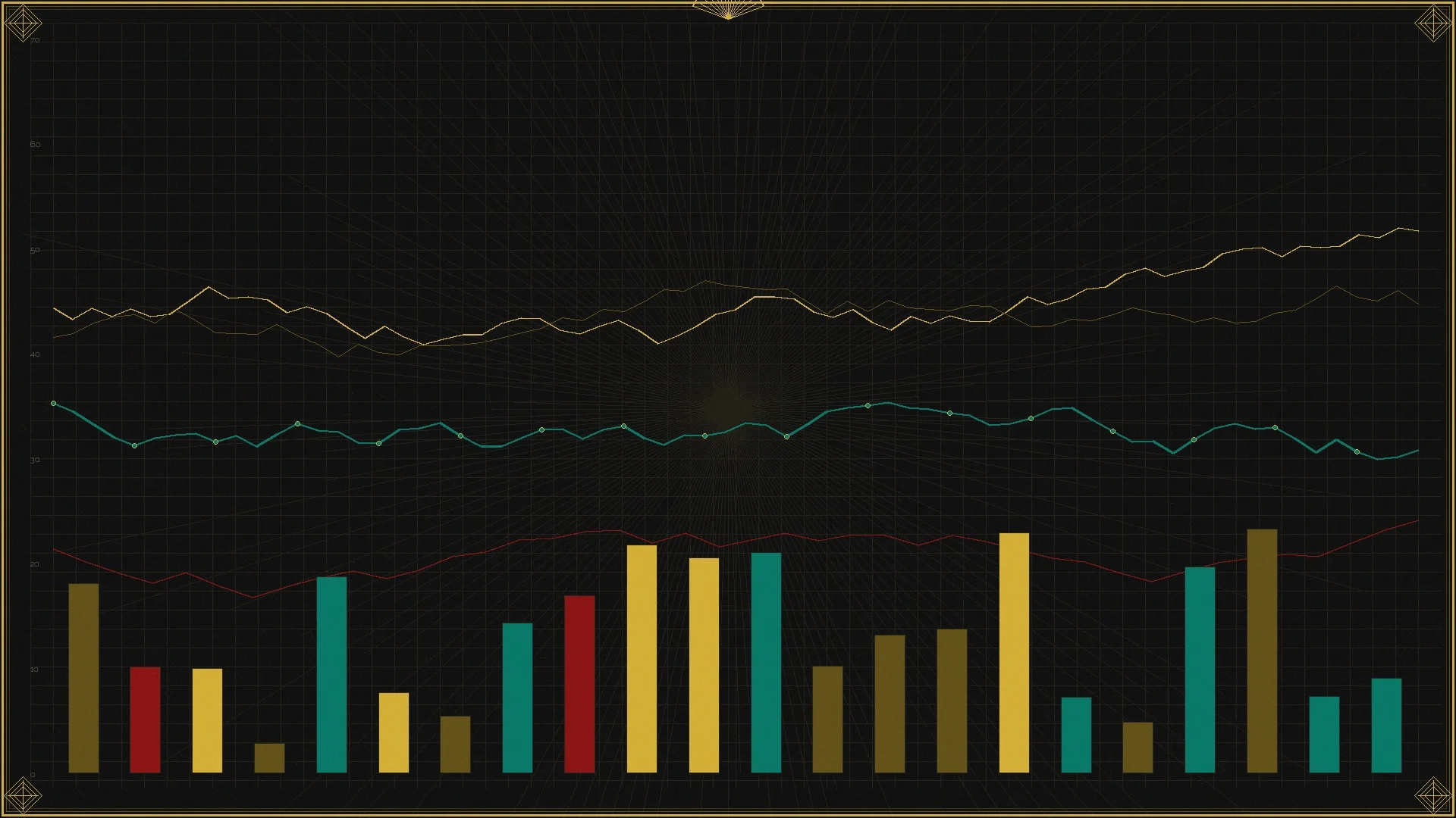 北京赛车pk10鎏金数据大厅装饰艺术风背景